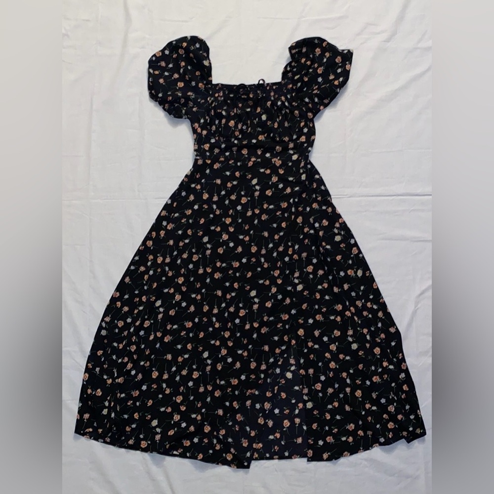 Floral Milkmaid Midi Dress - Picture 9 of 14